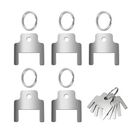NIIIYTYB 5Packs 770301 Paper Towel Dispenser Key with 5 Key Rings Compatible with Commercial Dispensers Opener for Toilet Paper Soap Levermatic Roll Towel Holders