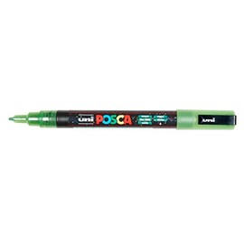 Posca Markers Pack of 3 pc3ml Paste Plastic Conical Fine Glitter Dark Green