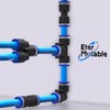 EterMutable 30Packs Elbow 3/8"OD Push to Connect Fittings,Air Line Fittings