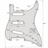 Guitar Anatomy 8 Hole Stratocaster Electric Guitar Pickguard Scratch Plate