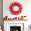 Pink Wreath Decor (22IN)