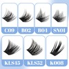 Cluster Eyelash Extensions, 144 Pieces, Cluster Eyelashes, Individual Eyelashes, D-Curls,