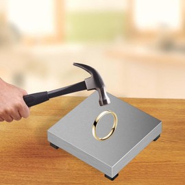 perfeclan Bench Block Flat Square Practical Chasing Tool Portable Jeweler Tool High Quality Professional Stamping