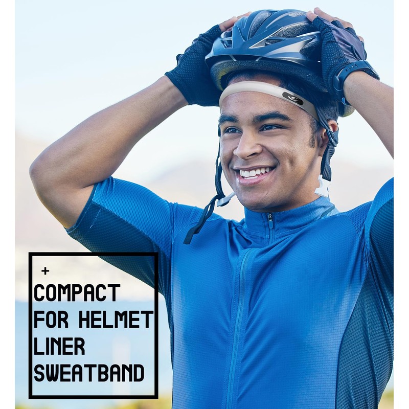 HiRui Sports Silicone Sweatband, Headband with Sweat-Guiding Channels Away from