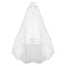 Bojueshaw Bride to Be Veil,White Hen Party Veils, Bridal Veil with Comb,Simple Wedding Bridal Veil,Bachelorette Veil for Women Wedding Bridal Shower Party