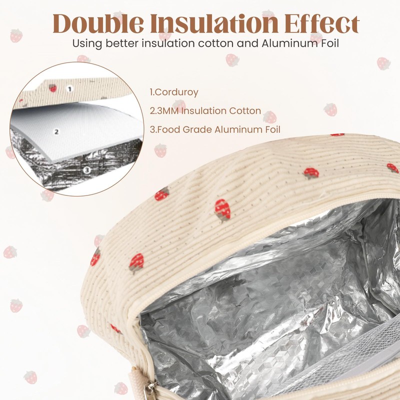 TOSOUATOP Lunch Box Lunch Bag A