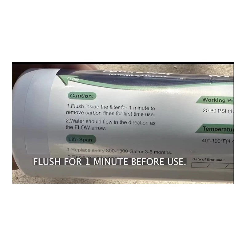 Future Way 4-Pack INLINE RV Water Filter Reduces Odors Sediments