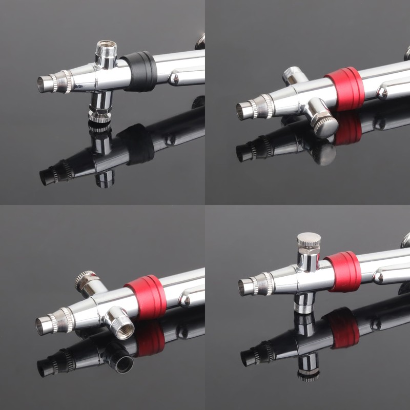 Casubaris - Bolígrafo con cabezal de aerógrafo giratorio, alimentación por