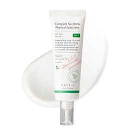 AXIS-Y COMPLETE NO-STRESS PHYSICAL SUNSCREEN 50ML- PROTECTOR SOLAR SPF 50+ PA ++++ - Protector solar con 2% de niacinamida y péptidos para proteger de