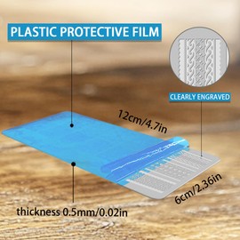 beinkmake 3Pcs Geometric Texture Nail Stamping Plate Set Aztec Retro Pattern Steel Nail Stamp Templates Clear Silicone Nails Stamping with Stamper Scraper for Manicure Printing