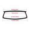 Front Grille Cover Trim Overlay for Infiniti Q60 Coupe 2017-2022