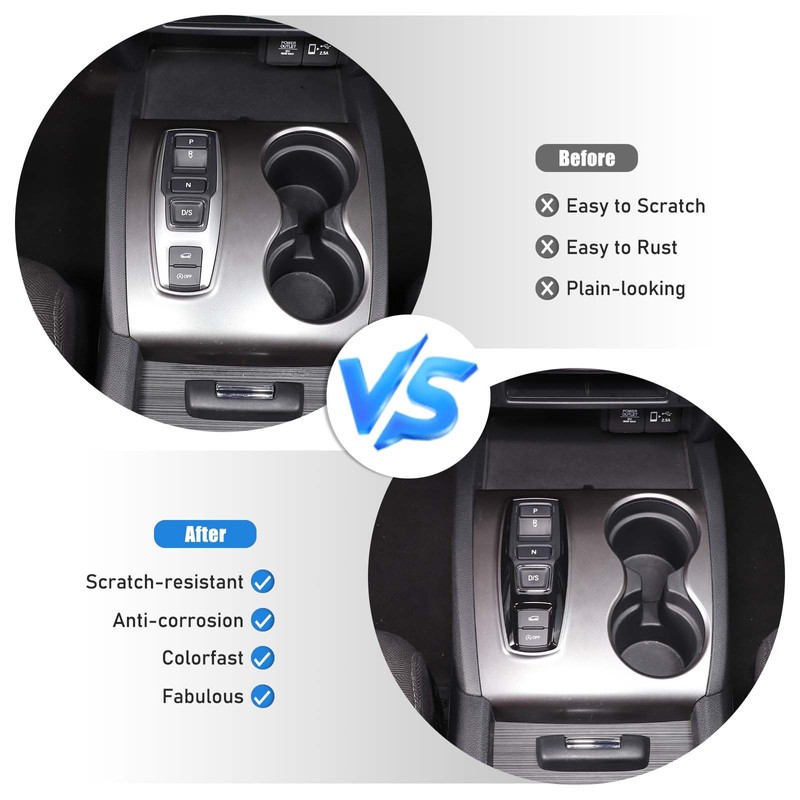 HIRUFAIT Gear Shift Button Frame Trim for Honda Pilot 2016-2022/