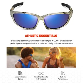 X LOOP Polarized Sports Sunglasses for Men - Wrap Around UV400 Baseball Running Cycling Driving Fishing Golf Glasses