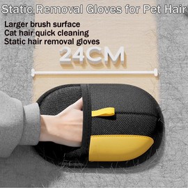Cat Grooming Glove, Static Removal Gloves Pet Hair, 1 Piece Dog Washing Gloves, Reusable Cat Dog Electrostatic Hair Remover Grooming Glove Tool