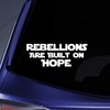 Bargain Max Decals Rebellions are Built On Hope Sticker Decal