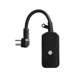 TAYMATIC 5GHz &2.4 GHz Outdoor Smart WiFi Plug Outlet,IP44,15 Amps,One Grounded Outlet, Wireless Remote, Works with Alexa and Google Home Assistant, ETL Listed,Black(1 Pack)