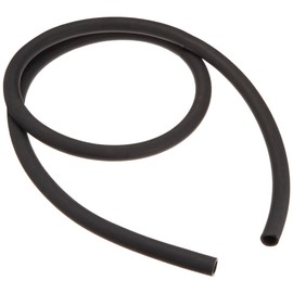 Black rubber tube 0.5 x 0.7 inches (12 x 17 mm)