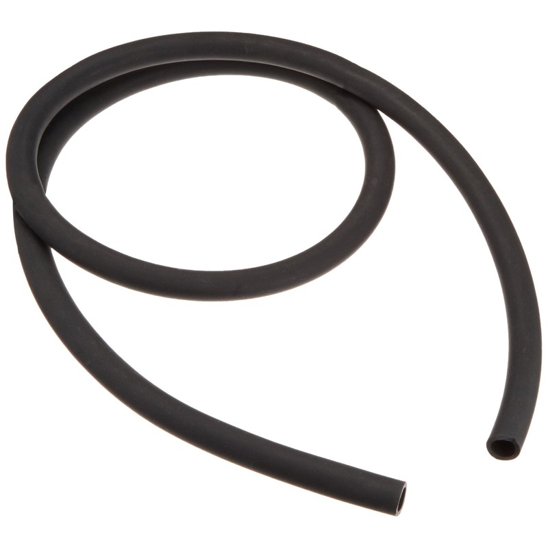 Black rubber tube 0.5 x 0.7 inches (12 x 17