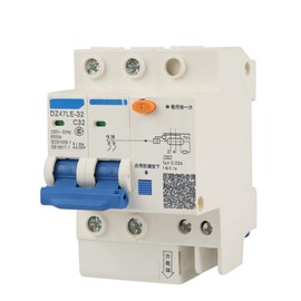 Interruptor diferencial de sobrecarga de 230 V, protección contra cortocircuitos, tamaño compacto, disyuntor de corriente, disyuntor, para hogar de red rural