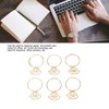 80pcs Ring Shape Paper Clips Rustproof Multifunction Multifunction with Clear