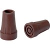Makitec DD-16BR Replacement Rubber Cane Tip 0.6 inches (16 mm), Brown, 1 Piece