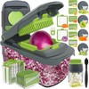 Ourokhome Veggie Chopper and Dicer with Container, Manual Hand Food