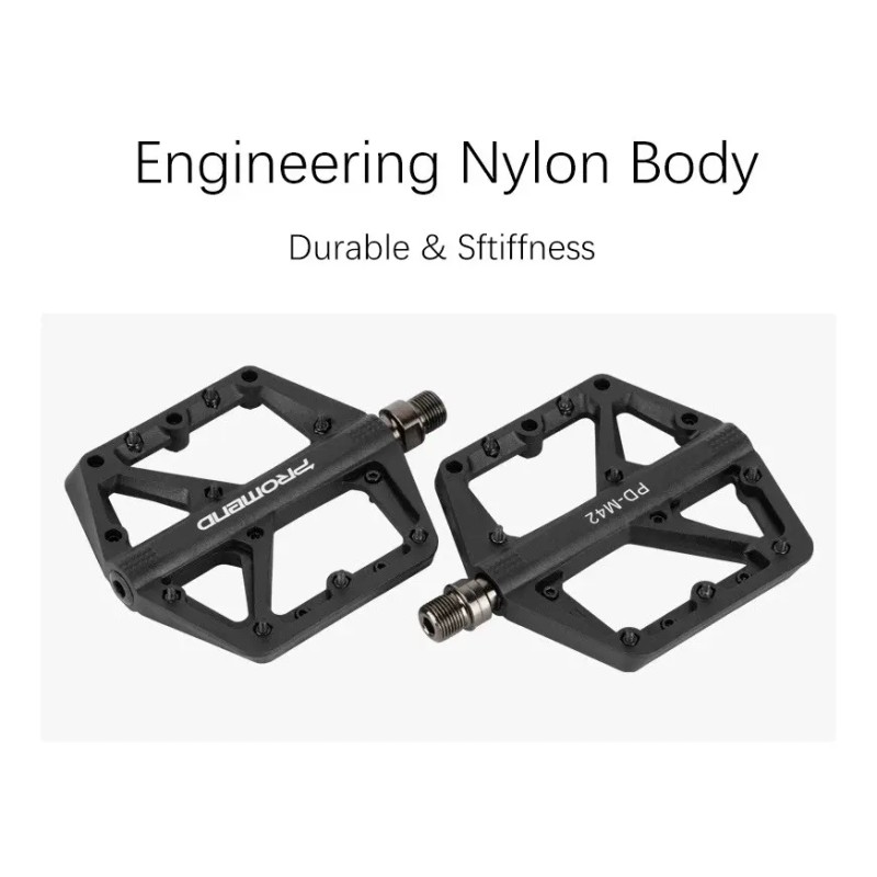 Pedal De Bicicleta Mtb Sellado Du Nylon Super Large M42