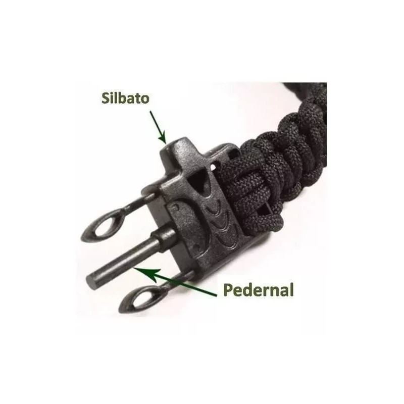 Veraly Brazalete Tactico Supervivencia Paracord Brujula