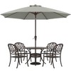 ABCCANOPY 9FT Outdoor Patio Umbrella, 8 Ribs Table Umbrella w/Crank