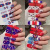 8Sheets Independence Day Full Wrap Nail Stickers 4th of July