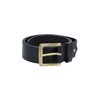 Gusti Jori Simple Leather Belt with Golden Buckle Accessories Men
