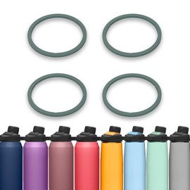 BOSORIO 4 Pack Gaskets Compatible with Camelbak Chute Mag Water Bottle 20oz 25oz 32oz 50oz, Replacement Rubber Seal Part for Magnetic Cap Spout Lid (4)