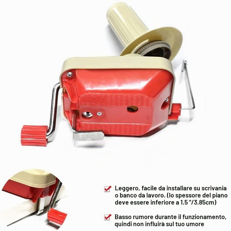 Avvolgitore per palline di filato, avvolgitore manuale per lana a