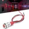 8mm LED Waterproof Indicator Pre-Wired Lamp Indicator Flashing Light with