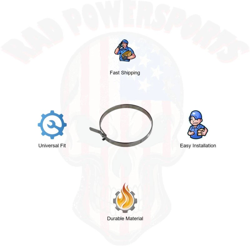 Rad Powersports CV Boot Clamp for Universal Vehicles - Durable