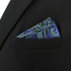 S&W SHLAX&WING Mens Pocket Square Assorted Paisley Pattern Suit Jacket