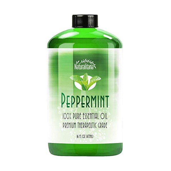 Naturalitana Naturalitana Aromatherapy Peppermint Essential Oil for Diffuser, Topical, Soap,