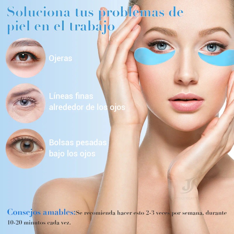 🔥 2pcs parches hydrogel contorno ojos acido hialuronico mixta parches