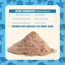 Fluker's All-Natural Premium Sand Substrate Mixture for Hermit Crabs, 12lbs