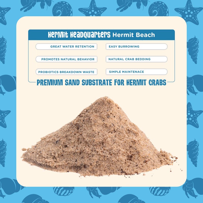 Fluker's All-Natural Premium Sand Substrate Mixture for Hermit Crabs, 12lbs