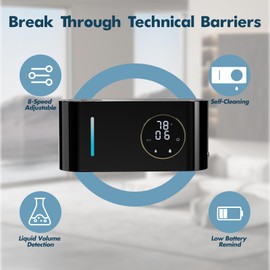 Automatic Soap Dispenser, Auto Soap Dispenser Touchless, USB Rechargeable, 16.9oz/500ml, 8-Level Adjustable Foam, IPX5, Hands Free Electric Hand Soap Dispenser Wall Mount for Bathroom, Kitchen