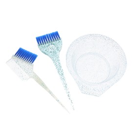 HONMEET 1set Hair Coloring Brush and Mixing Bowl Set Professional Hair Dyeing Tools for Home Use Reusable and Easy to Clean Includes and Salon Bowl for Even Application and Highlights