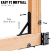 Gate Corner Brace Bracket Anti Sag Gate Frame Kit with