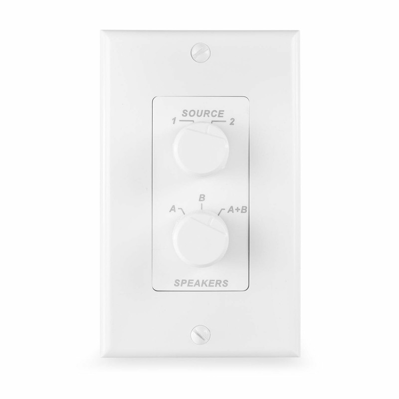 Power Dynamics PDWS3 In-Wall A/B Speaker Selector Switch Box with