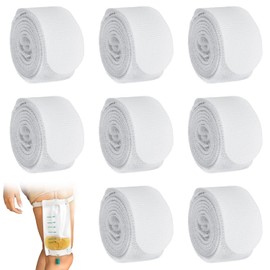 8 Pcs Leg Bag Straps for Catheter, Urinary Leg Bag Holder, Adjustable Leg Bag Support Belt for Catheter Tube Stabilisation, Urine Collection Device for Men & Women (Fits Left or Right Leg)