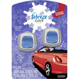 Febreze 94736 Car Vent Clips Air Freshener, Amber