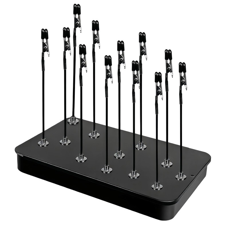 20 PCS Model Painting Stand Base Holder Magnetic Bendable Alligator