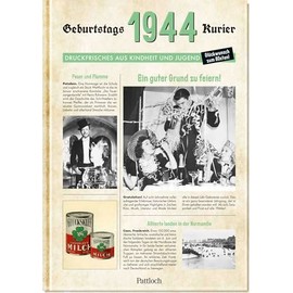 1944 - Geburtstagskurier: Druckfrisches aus Kindheit und Jugend | Geburtstagszeitung als Geschenk zum 80. Geburtstag