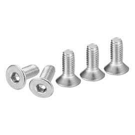 DTGN M3-0.5 x 8mm Flat Head Socket Cap Screws, 50 Pack 304 Stainless Steel Hex Socket Flat Head Screws, Full Thread, Countersunk Bolts