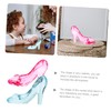 STOBOK 2pcs Princess High Heel Shoe Decor Acrylic Crystal Ornaments